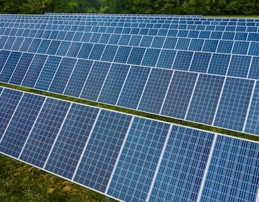 solar panels installed on a solar paneled solar paneled solar array