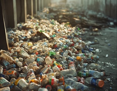 junk plastic bottles
