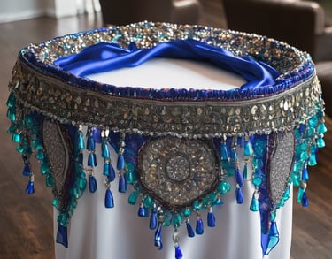 black blue and yellow textile