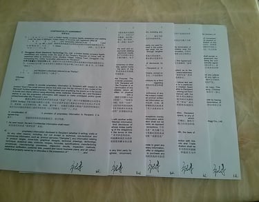 Chinese contracts instead of "guangxi"