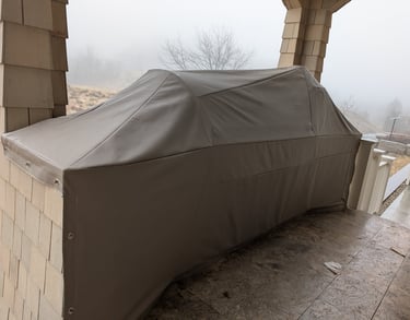 Custom biminis and covers designed using traditional plastic patterning and 3D tools