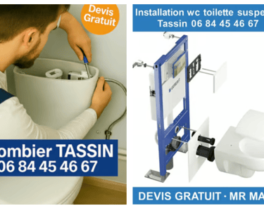 Depannage reparation wc toilette urgence plomberie plombier tassin 69160