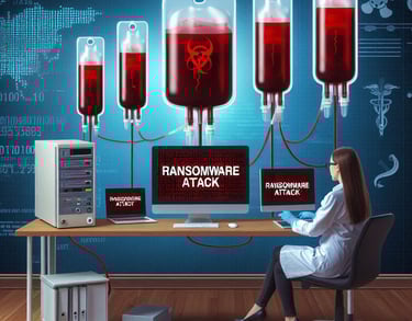 Ransomware attack on a Blood Bank Computers