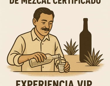 Experiencia VIP en cata privada de mezcal artesanal con maestro mezcalero