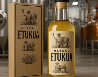 Planta industrial con equipos de acero inoxidable para producción masiva de mezcal.