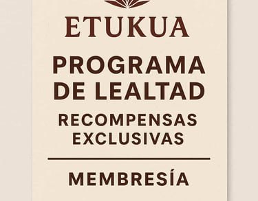 Tarjeta de membresía de programa de lealtad de Etukua con beneficios exclusivos para clientes recurr