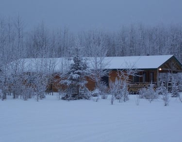 Beautiful elk hunting lodge