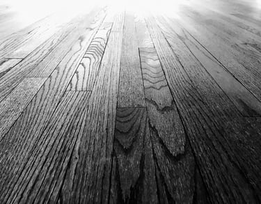 Close up texture of dustless sanded hardwood grain showing smooth finish