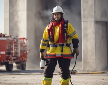 a man riding a skateboard down a street next to tall buildings