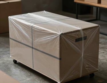 Clean interior shot of an enclosed moving truck equipped with soft padded walls and secure fastening belts in Middle Eastern / Gulf (Abu Dhabi, UAE).