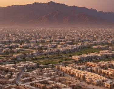 a man riding a skateboard down a street next to tall buildings