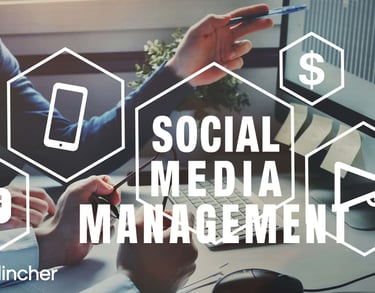Social media management tool with content scheduling, analytics, and engagement tracking features.