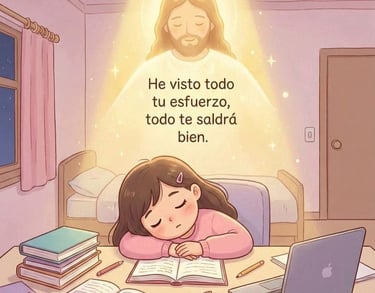 Dios illumina y te da la suerte en todo