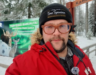 Local Guide Timo Tapaninen at Ranua Wildlife Park in Finnish Lapland