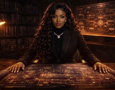 The Diamond General, AI engineer at work, systems architecture and command precision