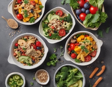a man riding a skateboard down a street next to tall buildings