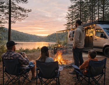 Sunrise Camping Toilet RV Camper site