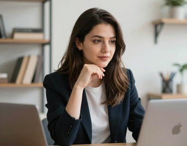 a man riding a skateboard down a street next to tall buildings