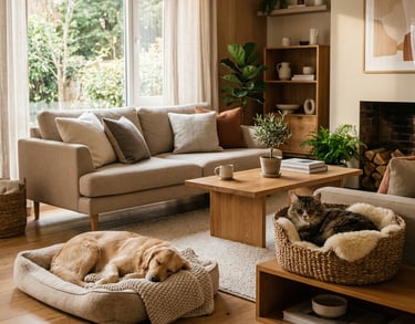 Pet-friendly outdoor furniture for cozy modern living