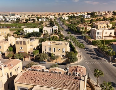 Allegria Compound Sheikh Zayed aerial view