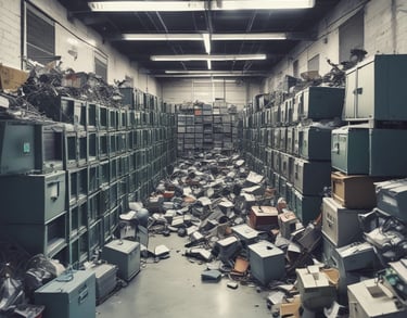 a man riding a skateboard down a street next to tall buildings