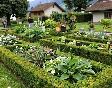 Un jardin entretenu toute l’année à Genève par l'entreprise NC Concept Paysage