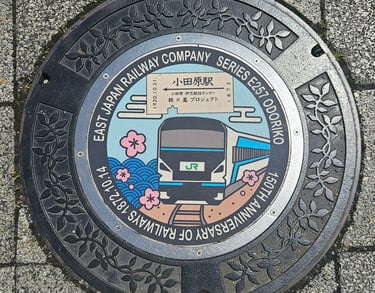 Manhole at Metro Museum, Japan