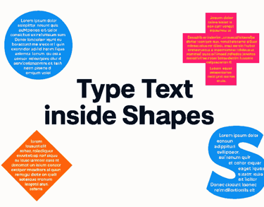 Type Text inside Shapes in CorelDraw Software
