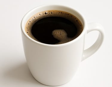 a cup of black coffee