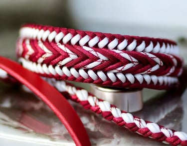 Collar para mascota hecho a mano con paracord