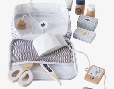 set docteur poupon en bois