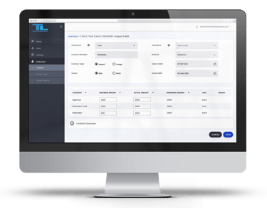 data management software wireframe