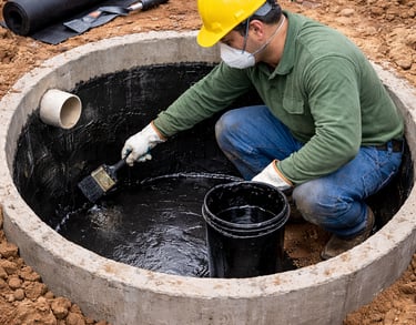 impermealização de fossa 