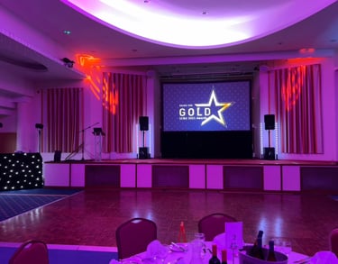 Corporate event PA and screen hire