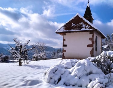 Chapelle sous la neige