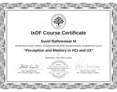 ixDF UX and HCI cetification