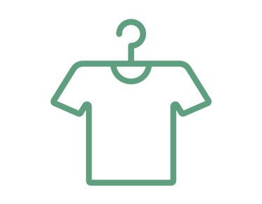 t-shirt on a hanger icon