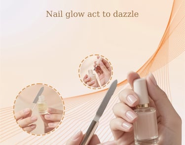 a woman's hands holding a nail polish