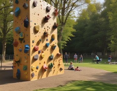 a man riding a skateboard down a street next to tall buildings