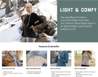 Women wearing Merino Wool Travel Comfortable Base