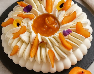 pavlova abricot romarin