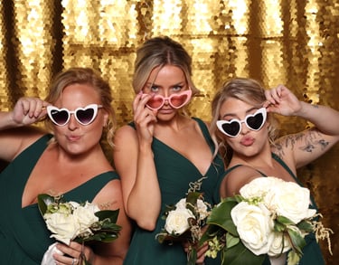 wedding photo booth at lovelock ranch