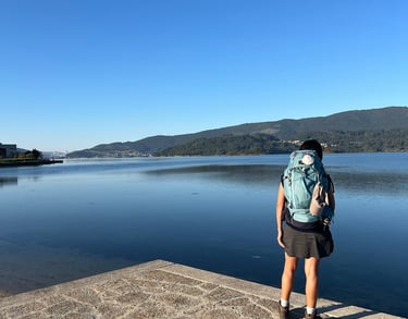 mulher no caminho de santiago
