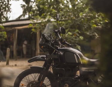 Royal Enfield Himalayan 411 for bike touring and rentals in Guwahati - Bhara Gari Rentals