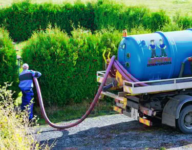 sucção com caminhão