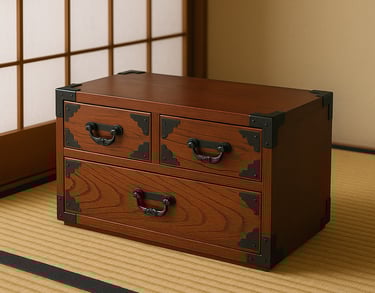 Handgefertigte japanische Kommode – authentisches Handwerk von Kasumiya