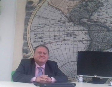 Martin Gorrie photo as desk in Ukraine