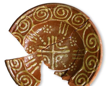 Cringleford slipware plate