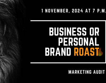 a lion in a black and white photo with the words business and personal branding