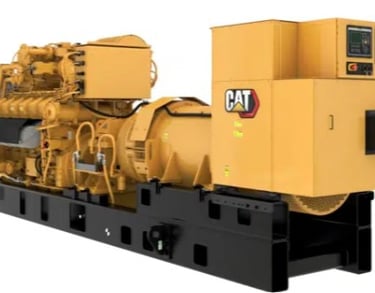 New Caterpillar G3512H, 1500 kW, 400v. 50 Hz.
